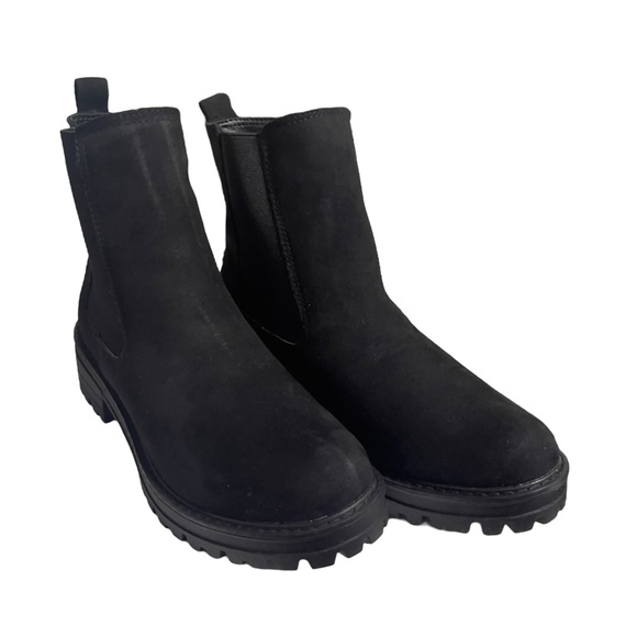 SERRA Putian Black Combat Ankle Slip on Boots Size 9 - Picture 7 of 9